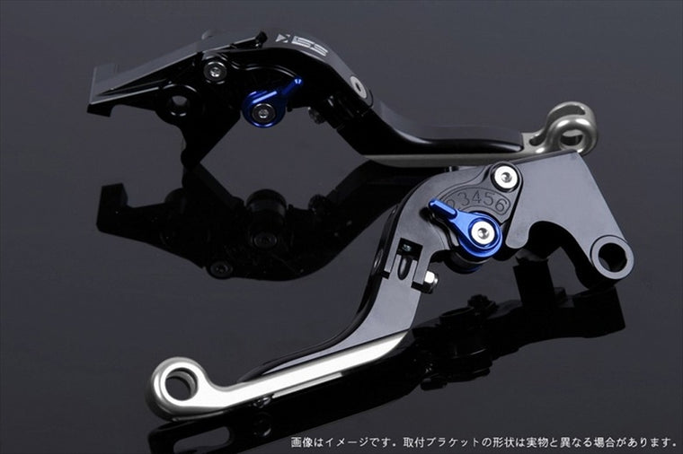 SPEEDRA(エスエスケイ スピードラ)｜アジャストレバー 可倒延長式 ブラック/ブルー/シルバー 125DUKE 200DUKE 250DUKE -16｜KT0406430-BESR