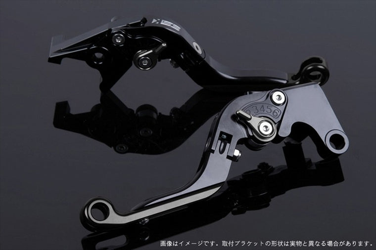 SPEEDRA(エスエスケイ スピードラ)｜アジャストレバー 可倒延長式 ブラック/チタン/ブラック 125DUKE 200DUKE 250DUKE -16｜KT0406430-TMBK