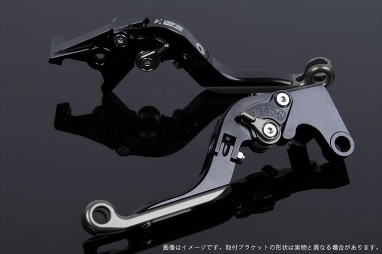 SPEEDRA(エスエスケイ スピードラ)｜アジャストレバー 可倒延長式 ブラック/チタン/チタン 125DUKE 200DUKE 250DUKE -16｜KT0406430-TMTM