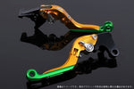 SPEEDRA(エスエスケイ スピードラ)｜アジャストレバー 可倒延長式 ゴールド/シルバー/グリーン 125DUKE 200DUKE 250DUKE -16｜KT0406432-SRGN