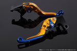 SPEEDRA(エスエスケイ スピードラ)｜アジャストレバー 可倒延長式 ゴールド/ブルー/ブルー 125DUKE 200DUKE 250DUKE -16｜KT0406432-BEBE
