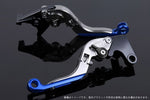 SPEEDRA(エスエスケイ スピードラ)｜アジャストレバー 可倒延長式 チタン/ブラック/ブルー 125DUKE 200DUKE 250DUKE -16｜KT0406435-BKBE