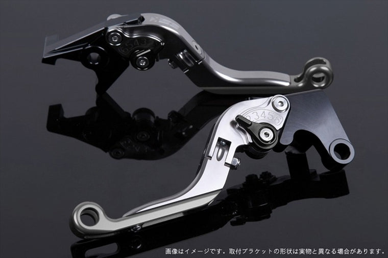 SPEEDRA(エスエスケイ スピードラ)｜アジャストレバー 可倒延長式 チタン/ブラック/チタン 125DUKE 200DUKE 250DUKE -16｜KT0406435-BKTM