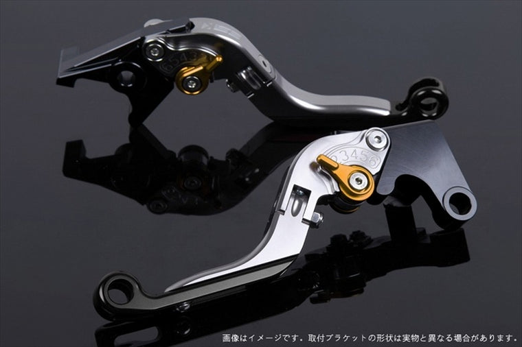 SPEEDRA(エスエスケイ スピードラ)｜アジャストレバー 可倒延長式 チタン/ゴールド/ブラック 125DUKE 200DUKE 250DUKE -16｜KT0406435-GDBK