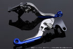 SPEEDRA(エスエスケイ スピードラ)｜アジャストレバー 可倒延長式 チタン/チタン/ブルー 125DUKE 200DUKE 250DUKE -16｜KT0406435-TMBE