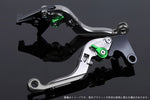 SPEEDRA(エスエスケイ スピードラ)｜アジャストレバー 可倒延長式 チタン/グリーン/チタン 125DUKE 200DUKE 250DUKE -16｜KT0406435-GNTM