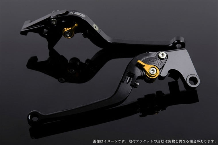 【エスエスケイ スピードラ】アジャストレバー スタンダード可倒式 ブラック/ゴールド 125/200/250/390DUKE KT0406388-GD