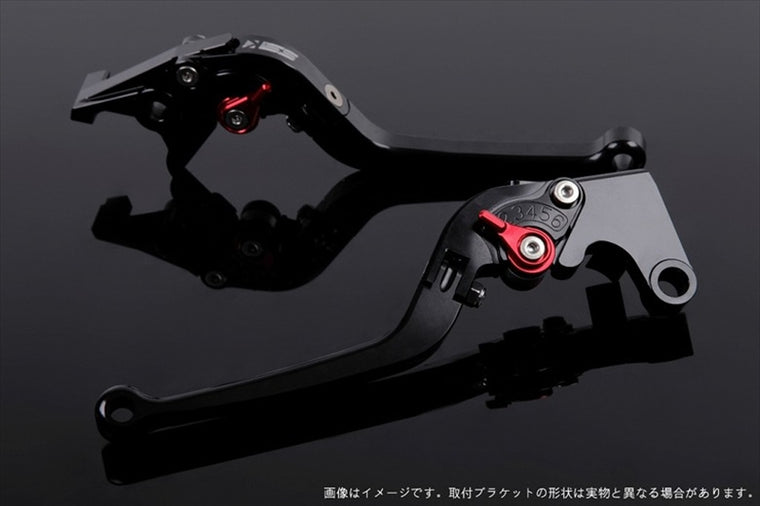 【エスエスケイ スピードラ】アジャストレバー スタンダード可倒式 ブラック/レッド 125/200/250/390DUKE KT0406388-RD