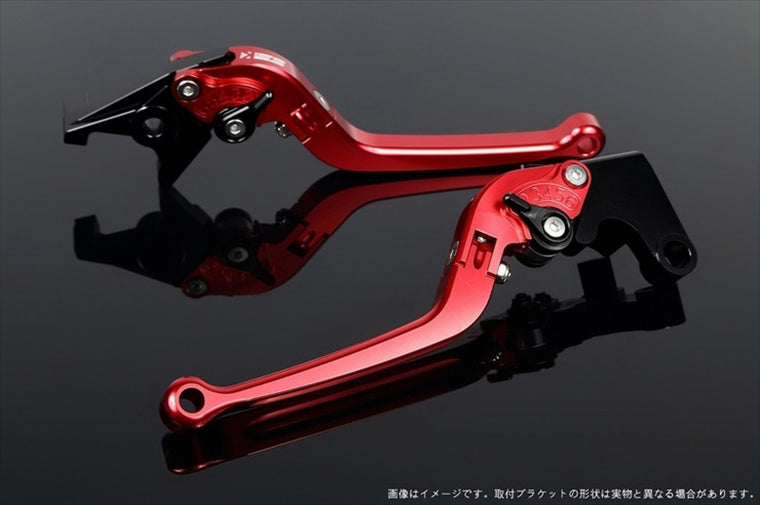 【エスエスケイ スピードラ】アジャストレバー スタンダード可倒式 レッド/ブラック 125/200/250/390DUKE KT0406392-BK