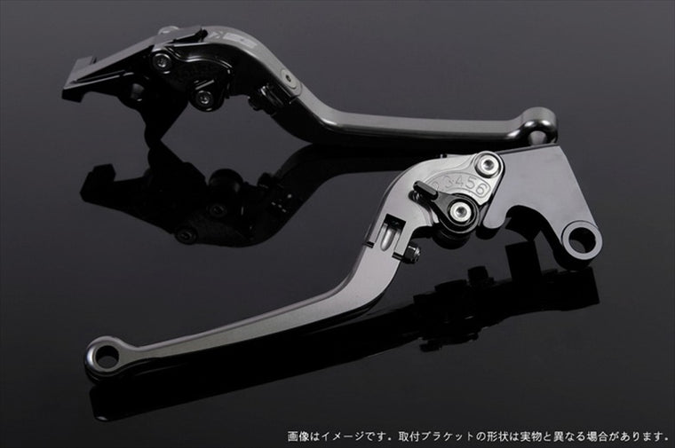 【エスエスケイ スピードラ】アジャストレバー スタンダード可倒式 チタン/ブラック 125/200/250/390DUKE KT0406393-BK
