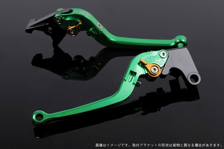 【エスエスケイ スピードラ】アジャストレバー スタンダード可倒式 グリーン/ゴールド 125/200/250/390DUKE KT0406394-GD