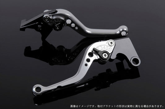 SPEEDRA(エスエスケイ スピードラ)｜アジャストレバー スタンダード ショート シルバー/ブラック YZF-R1 15-24｜YA0406452-BK