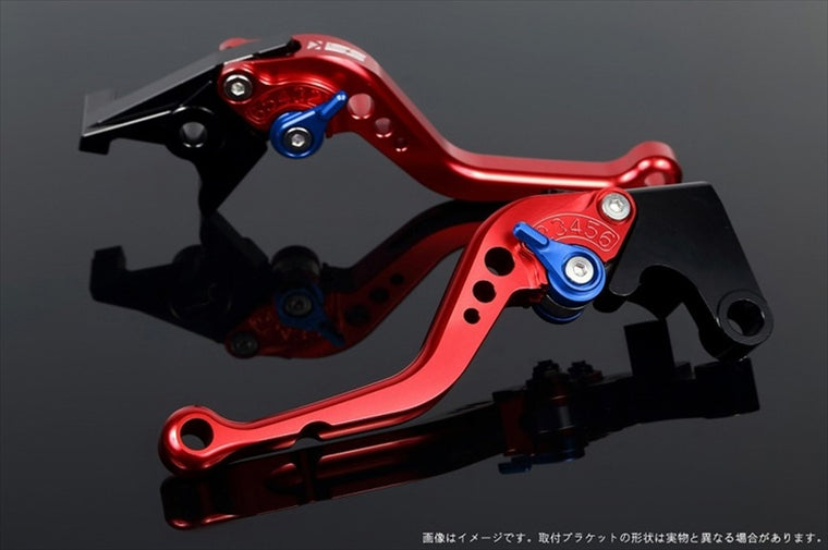 SPEEDRA(エスエスケイ スピードラ)｜アジャストレバー スタンダード ショート レッド/ブルー YZF-R1 15-24｜YA0406455-BE
