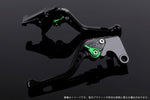 【エスエスケイ スピードラ】アジャストレバー 3Dショート ブラック/グリーン ZOOMER-X PCX JF28/56 PCX150 KF12/18 HO0406297-GN