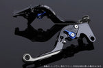 【エスエスケイ スピードラ】アジャストレバー 可倒延長式 ブラック/ブルー/チタンTMAX500(SJ08J)08-11 TMAX530(SJ12J)12-16 YA0406052-BETM