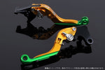 【エスエスケイ スピードラ】アジャストレバー 可倒延長式 ゴールド/シルバー/グリーンTMAX500(SJ08J)08-11 TMAX530(SJ12J)12-16 YA0406054-SRGN