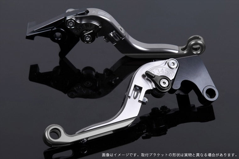【エスエスケイ スピードラ】アジャストレバー 可倒延長式 チタン/ブラック/チタンTMAX500(SJ08J)08-11 TMAX530(SJ12J)12-16 YA0406056-BKTM