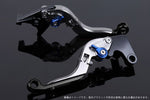 【エスエスケイ スピードラ】アジャストレバー 可倒延長式 チタン/ブルー/ブラックTMAX500(SJ08J)08-11 TMAX530(SJ12J)12-16 YA0406056-BEBK
