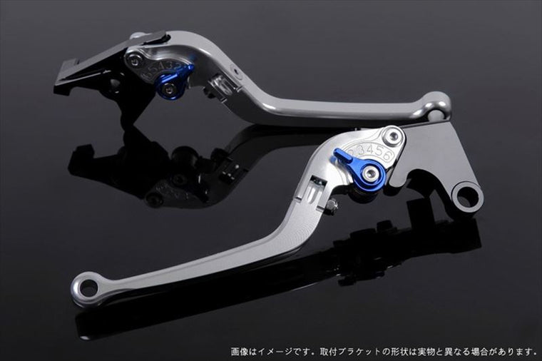 【エスエスケイ スピードラ】アジャストレバー スタンダード可倒式 シルバー/ブルー 1400GTR/CONCOURS14 07-16 ZZR1400 06-11 KA0400671-BE
