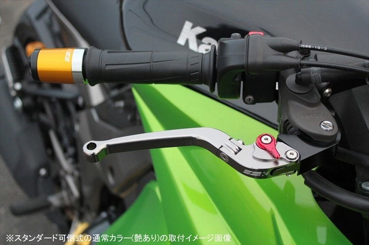 エスエスケイ スピードラ｜アジャストレバー スタンダード可倒式 シルバー/ブラック ZRX400 ZEPH400 ZEP-χ｜KA0400683-BK