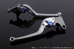 エスエスケイ スピードラ｜アジャストレバー スタンダード可倒式 シルバー/ブルー ZRX400 ZEPH400 ZEP-χ｜KA0400683-BE