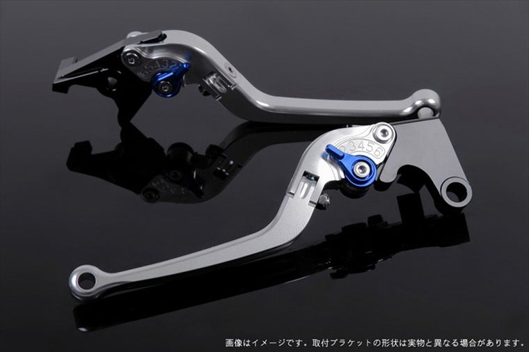 エスエスケイ スピードラ｜アジャストレバー スタンダード可倒式 シルバー/ブルー ZRX400 ZEPH400 ZEP-χ｜KA0400683-BE