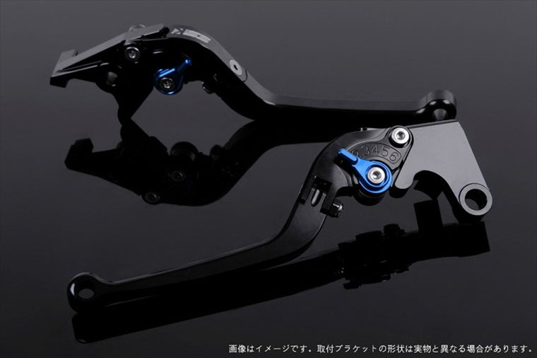 【エスエスケイ スピードラ】アジャストレバー スタンダード可倒式 ブラック/ブルー VFR750R RC30 RVF750 VFR800 RC46 02-13 HO0402405-BE