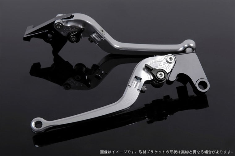 【エスエスケイ スピードラ】アジャストレバー スタンダード可倒式 シルバー/ブラック VFR750R RC30 RVF750 VFR800 RC46 02-13 HO0402406-BK