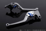 【エスエスケイ スピードラ】アジャストレバー スタンダード可倒式 シルバー/ブルー VFR750R RC30 RVF750 VFR800 RC46 02-13 HO0402406-BE