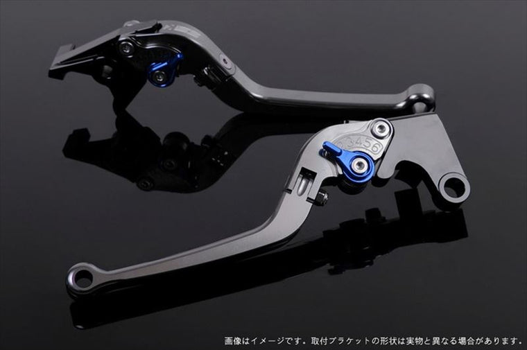 【エスエスケイ スピードラ】アジャストレバー スタンダード可倒式 チタン/ブルー 1400GTR/CONCOURS14 07-16 ZZR1400 06-11 KA0402961-BE