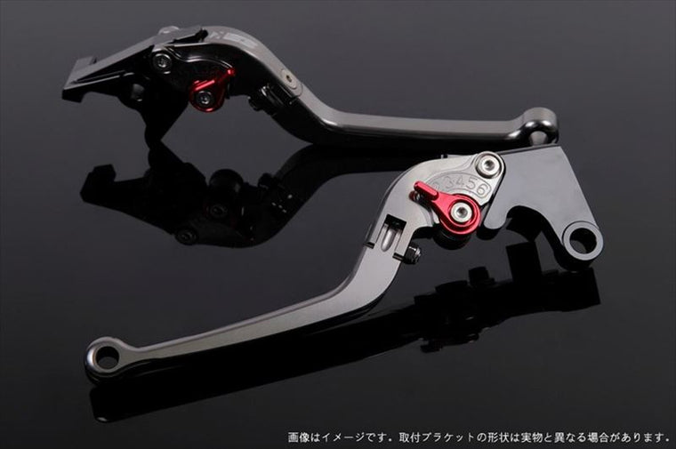 【エスエスケイ スピードラ】アジャストレバー スタンダード可倒式 チタン/レッド 1400GTR/CONCOURS14 07-16 ZZR1400 06-11 KA0402961-RD