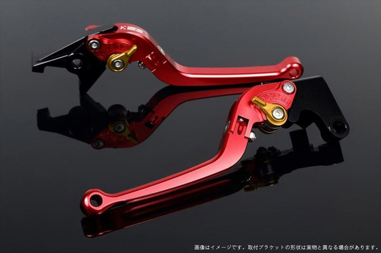 【エスエスケイ スピードラ】アジャストレバー スタンダード可倒式 レッド/ゴールド 1400GTR/CONCOURS14 07-16 ZZR1400 06-11 KA0402962-GD