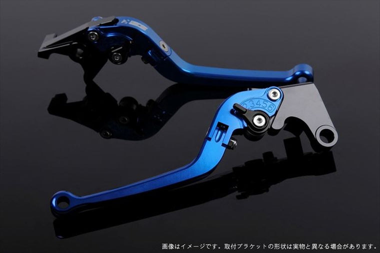 【エスエスケイ スピードラ】アジャストレバー スタンダード可倒式 ブルー/ブラック 1400GTR/CONCOURS14 07-16 ZZR1400 06-11 KA0400672-BK