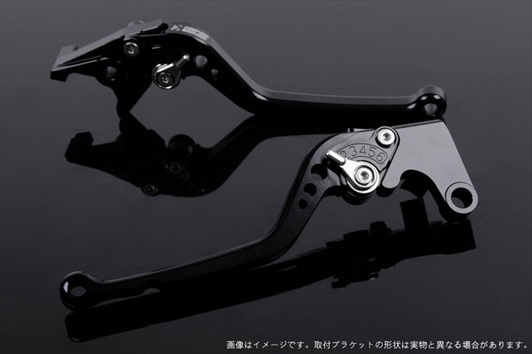【エスエスケイ スピードラ】アジャストレバー スタンダード ロング ブラック/シルバー 1400GTR 07-16 ZZR1400 06-11 KA0403584-SR