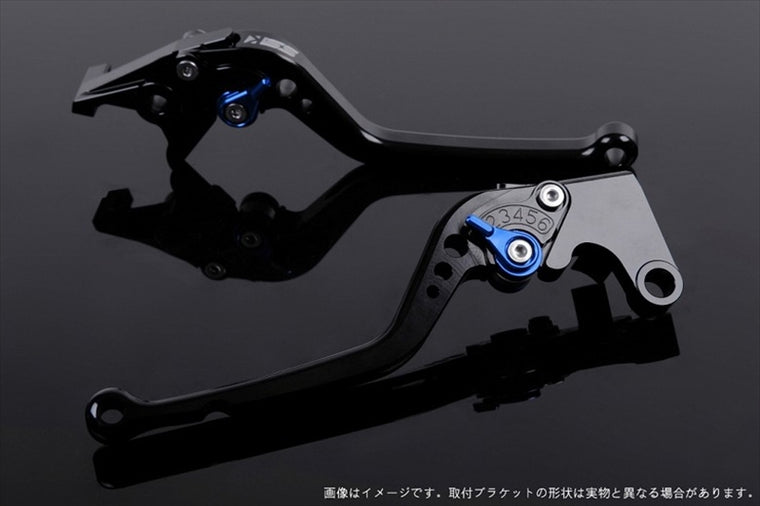 【エスエスケイ スピードラ】アジャストレバー スタンダード ロング ブラック/ブルー 1400GTR 07-16 ZZR1400 06-11 KA0403584-BE