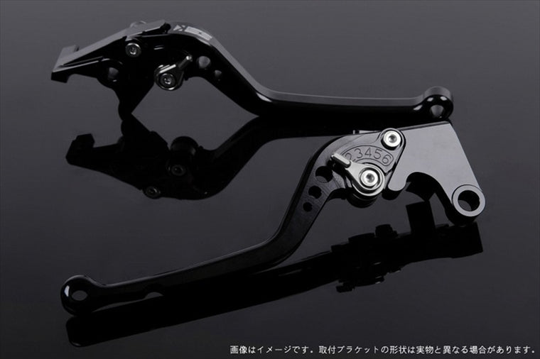 【エスエスケイ スピードラ】アジャストレバー スタンダード ロング  ブラック/チタン NINJA400R 11-13 NINJA400 14-17 KA0403598-TM