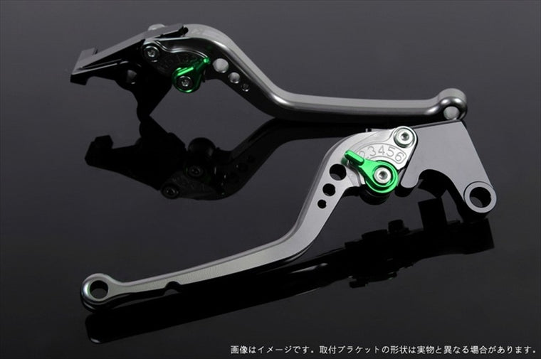 【エスエスケイ スピードラ】アジャストレバー スタンダード ロング チタン/グリーン 1400GTR 07-16 ZZR1400 06-11 KA0403589-GN