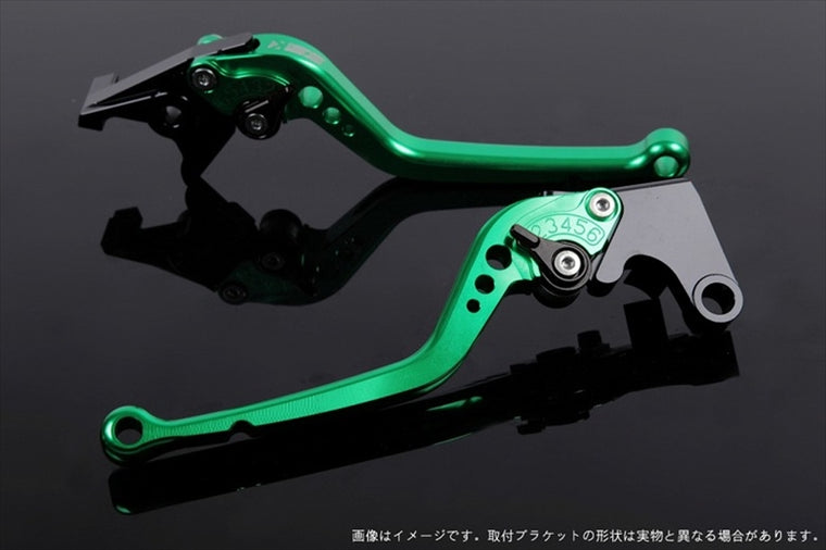 【エスエスケイ スピードラ】アジャストレバー スタンダード ロング  グリーン/ブラック NINJA400R 11-13 NINJA400 14-17 KA0403604-BK