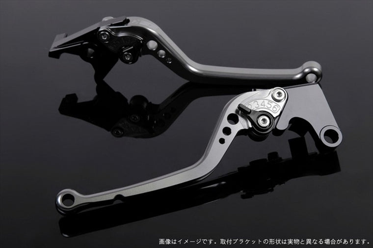 【エスエスケイ スピードラ】アジャストレバー スタンダード ロング チタン/ブラック RGV250γVJ21A/22A GSX250S GSX400S SU0403743-BK