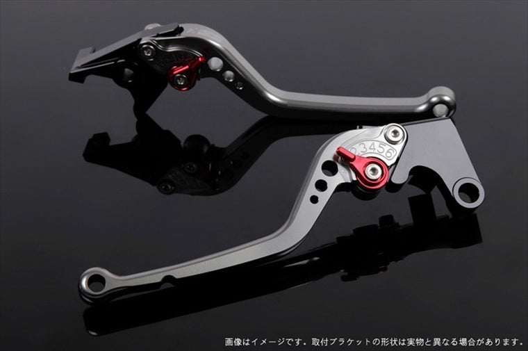 【エスエスケイ スピードラ】アジャストレバー スタンダード ロング チタン/レッド RGV250γVJ21A/22A GSX250S GSX400S SU0403743-RD