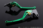 【エスエスケイ スピードラ】アジャストレバー スタンダード ロング  グリーン/ゴールド VFR750R RC30 RVF750 VFR800 RC46 02-13 HO0403758-GD
