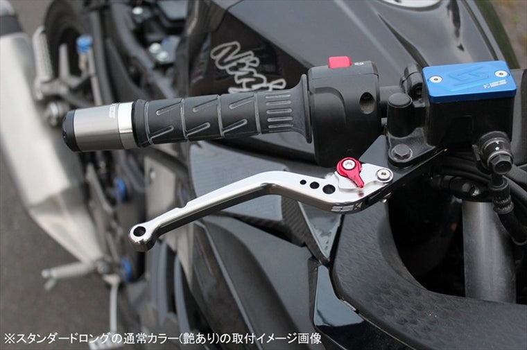 【エスエスケイ スピードラ】アジャストレバー スタンダード ロング  ブルー/レッド NINJA400R 11-13 NINJA400 14-17 KA0403601-RD