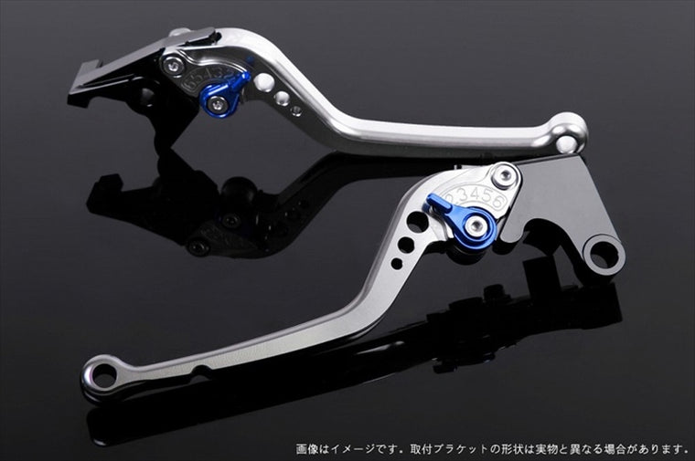 【エスエスケイ スピードラ】アジャストレバー スタンダード ロング シルバー/ブルー RGV250γVJ21A/22A GSX250S GSX400S SU0403739-BE