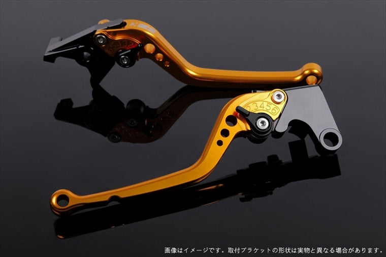 【エスエスケイ スピードラ】アジャストレバー スタンダード ロング ゴールド/ブラック RGV250γVJ21A/22A GSX250S GSX400S SU0403740-BK