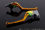 【エスエスケイ スピードラ】アジャストレバー スタンダード ロング ゴールド/グリーン RGV250γVJ21A/22A GSX250S GSX400S SU0403740-GN