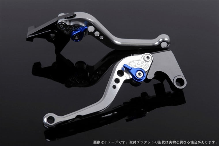 【エスエスケイ スピードラ】アジャストレバー スタンダード ショート  シルバー/ブルー モンスター400 04-07/モンスター696 09-13/モンスター796 11-13 DU0403774-BE