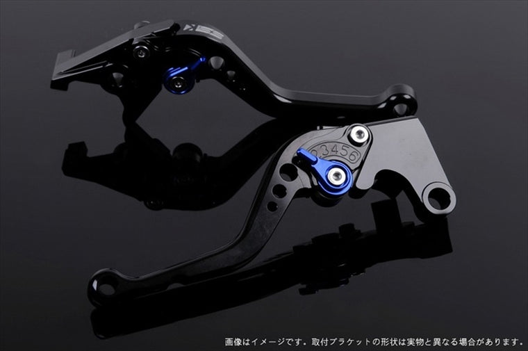 【エスエスケイ スピードラ】アジャストレバー スタンダード ショート ブラック/ブルー 1400GTR 07-16 ZZR1400 06-11 KA0403857-BE
