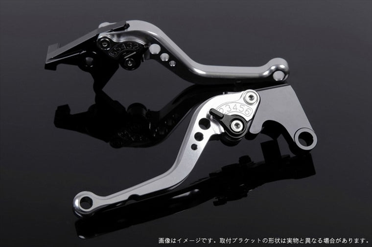 【エスエスケイ スピードラ】アジャストレバー スタンダード ショート シルバー/ブラック 1400GTR 07-16 ZZR1400 06-11 KA0403858-BK