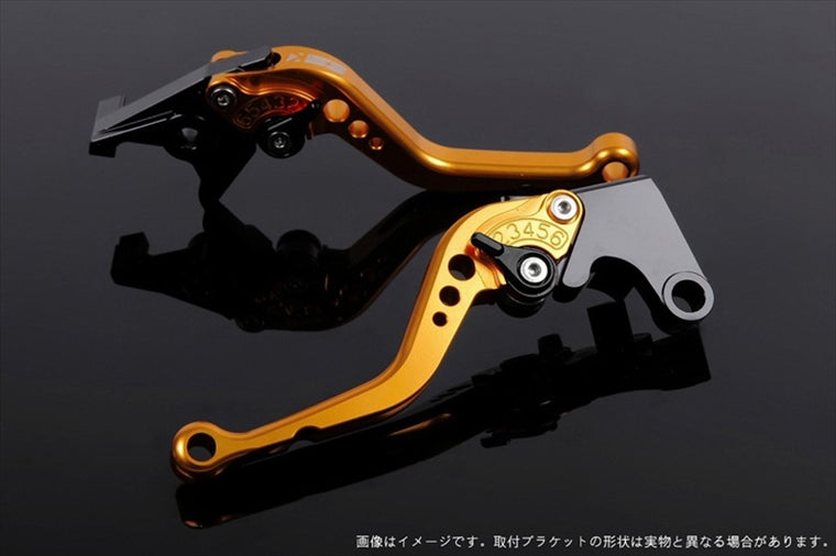 【エスエスケイ スピードラ】アジャストレバー スタンダード ショート ゴールド/ブラック NSR250 全年式 CB400SF NC31 HO0403936-BK