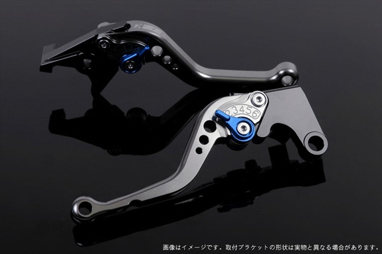 【エスエスケイ スピードラ】アジャストレバー スタンダード ショート チタン/ブルー NSR250 全年式 CB400SF NC31 HO0403939-BE